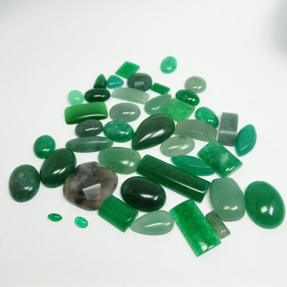 Green Gemstone Cabochons